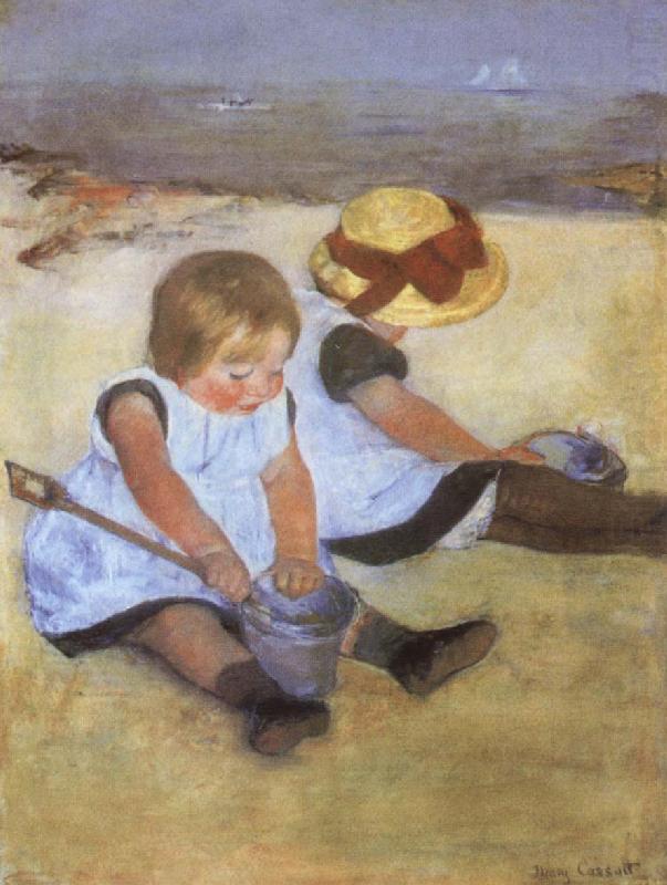 Mary Cassatt Children on the Beach china oil painting image